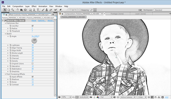 600x346 Video To Animated Cartoon With Akvis Sketch Video Plugin - Sketch To After Effects