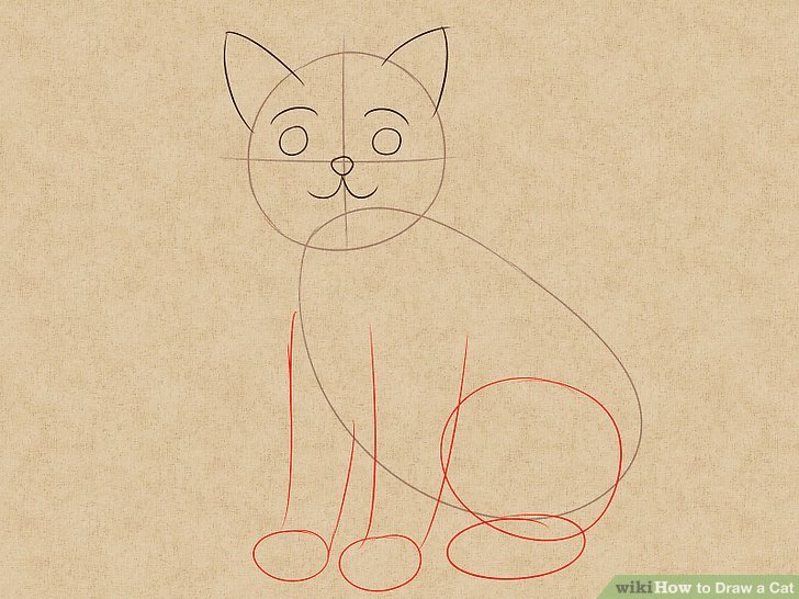 728x546 The 4 Best Ways To Draw A Cat - Sketch To Cat