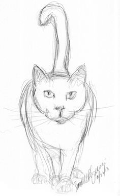 236x384 Your Guide To Drawing And Sketching Cats Animals In Art - Sketch To Cat