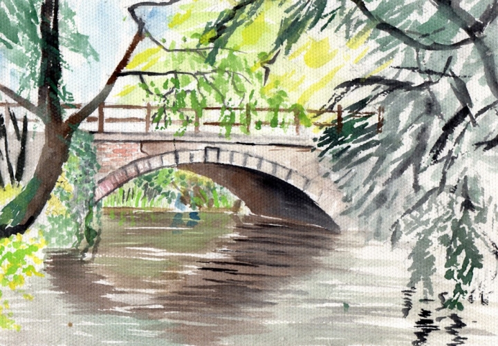 720x501 Landscape Painting Quick Sketch To Final Piece Mg Cole Illustrator - Sketch To Paint