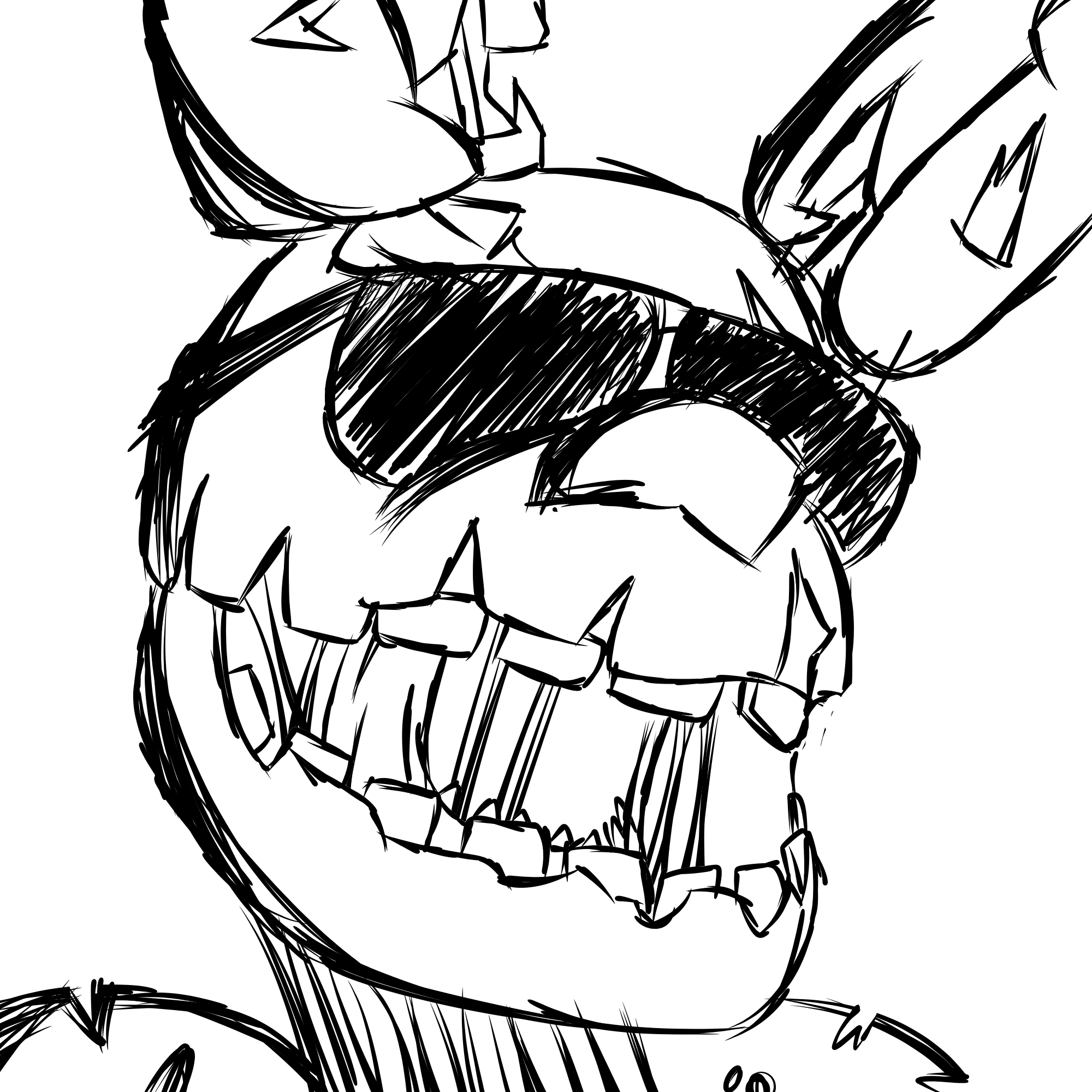 2000x2000 Random Sketch I Did To Test Medibang Paint In My New Cell Phone - Sketch To Paint