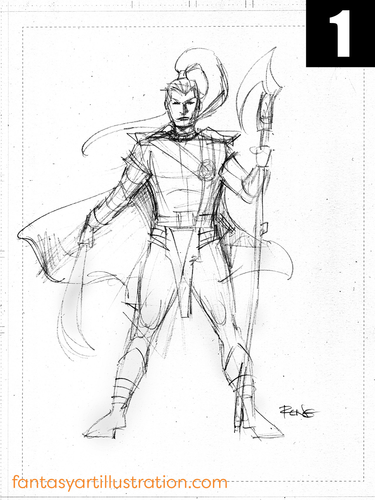 1275x1700 Using Acrylic Paint To Create A Character Sketch - Sketch To Paint