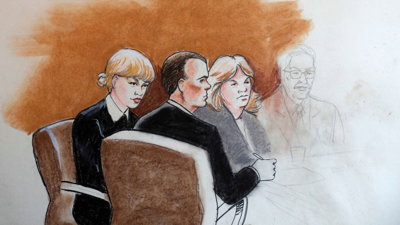 800x450 Who Do You Think Taylor Swift Looks Like In This Courtroom Sketch - Sketch To Swift