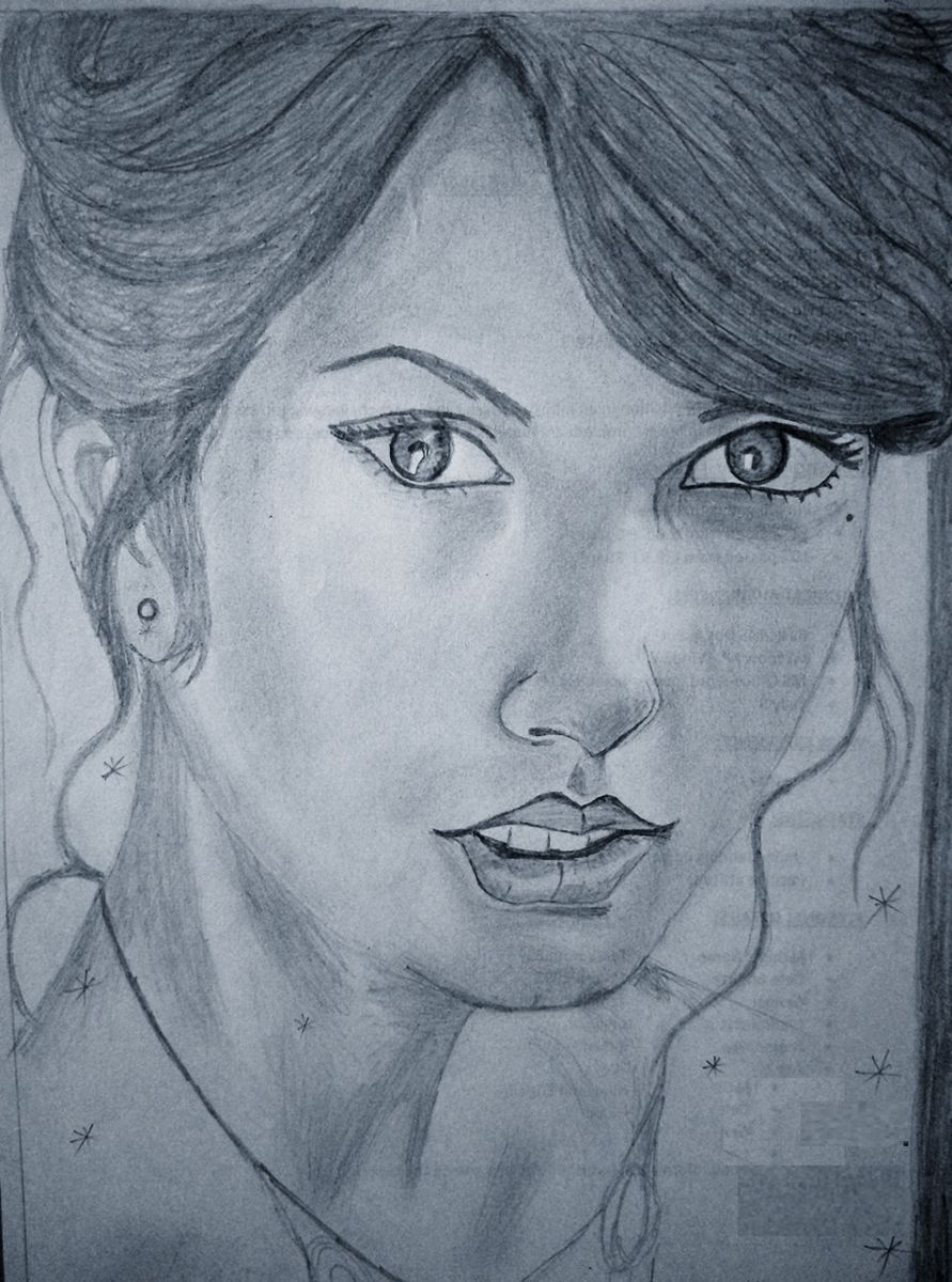 891x1200 Beautiful Taylor Swift (Anushka Ray Anushka) - Sketch To Swift