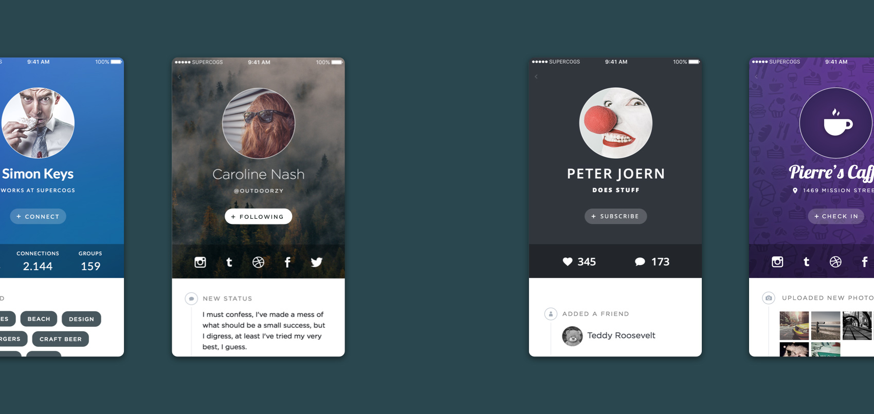 1700x806 Supercogs User Profile Component - Sketch To Xcode