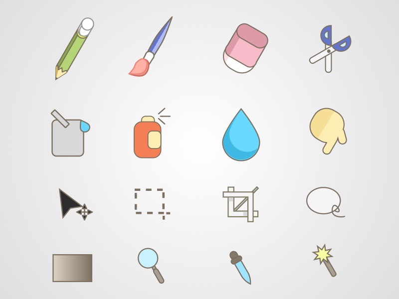 800x600 Paint Tools Icon Set Sketch Freebie - Sketch Tool