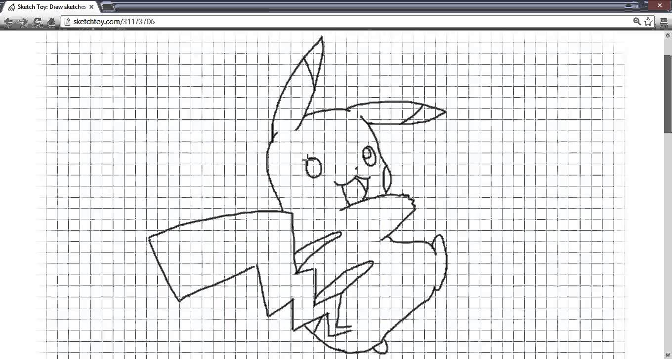 1360x728 Pikachu - Sketch Toy Art