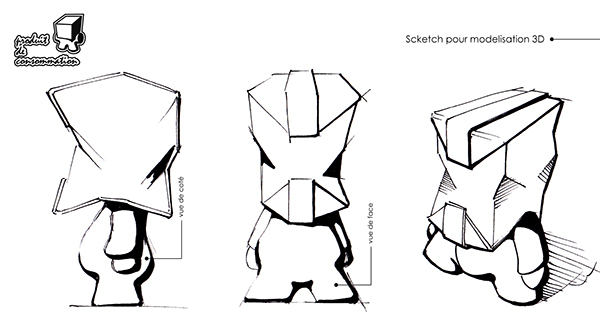 600x318 Art Toys On Behance - Sketch Toy Art