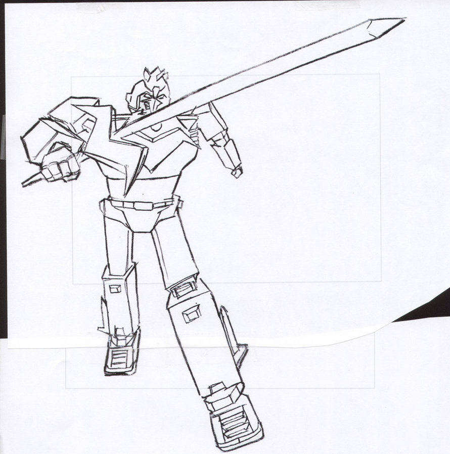 890x898 Voltes V Sketch Toy Study By Southpawdragon - Sketch Toy Art