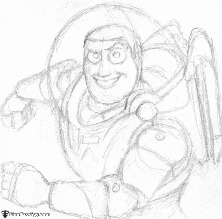 776x768 How To Draw Buzz Lightyear, Toy Story - Sketch Toy Story