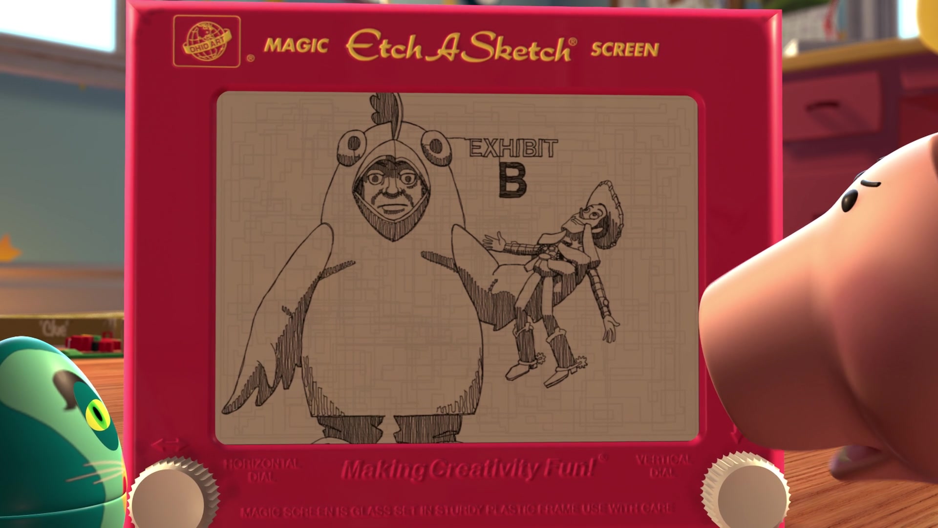 1920x1080 Ohio Art Etch A Sketch Screen In Toy Story 2 (1999) Animation Movie - Sketch Toy Story