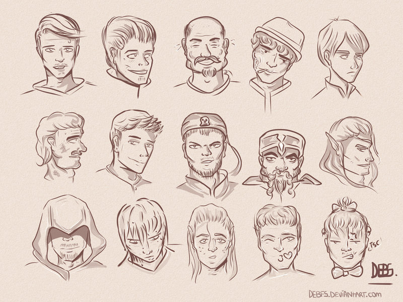 800x600 Sketch Training Expressions By Debfs - Sketch Training