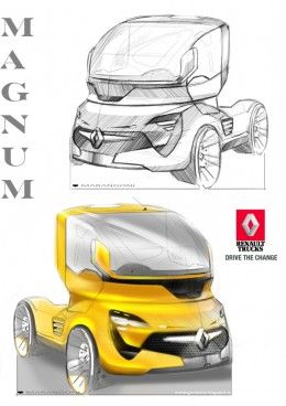 260x368 Renault Truck Concept Design Sketch Concept Vehicles Sketches - Sketch Truck