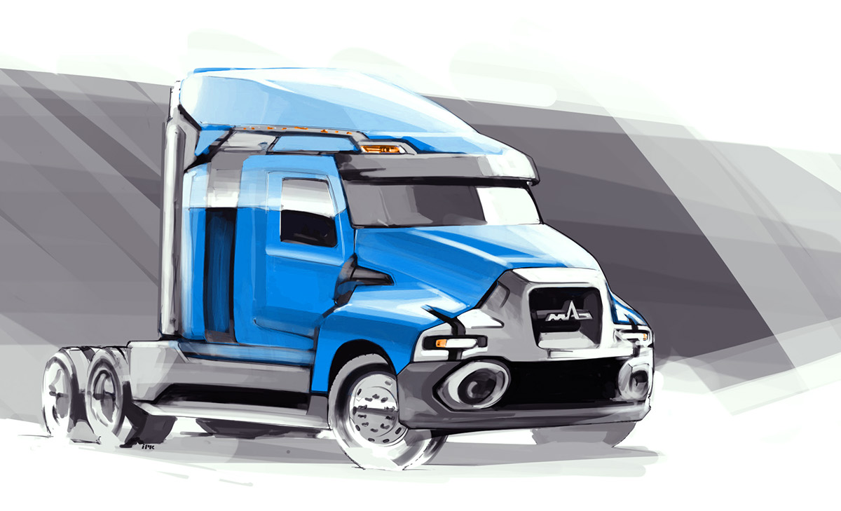 1200x729 Sketch Truck Maz On Behance - Sketch Truck