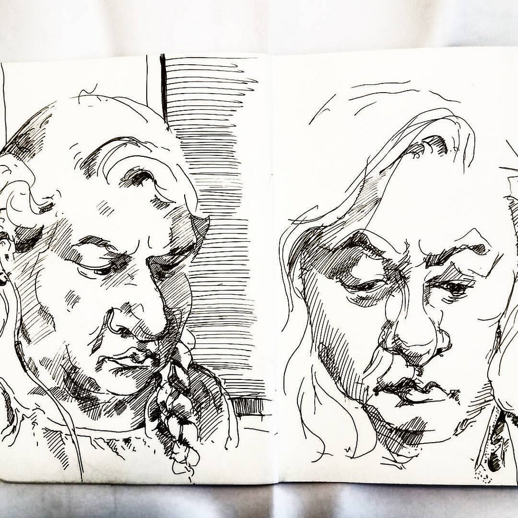 1024x1024 Morning London Tube Sketch - Sketch Tube