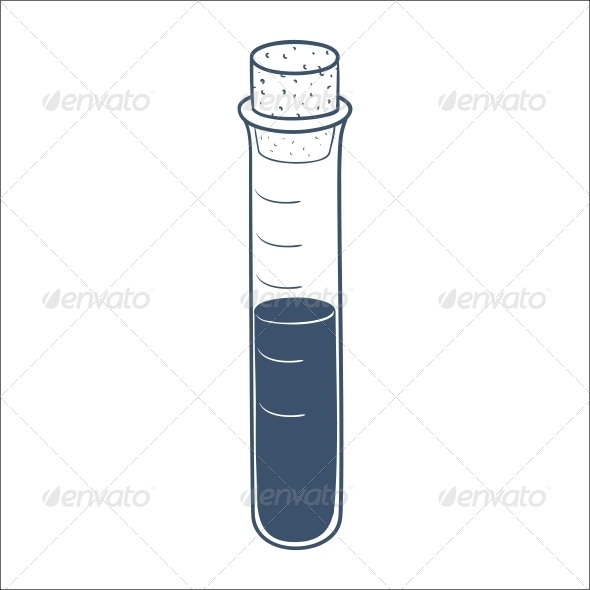590x590 Test Tube By Chuhastock Graphicriver - Sketch Tube
