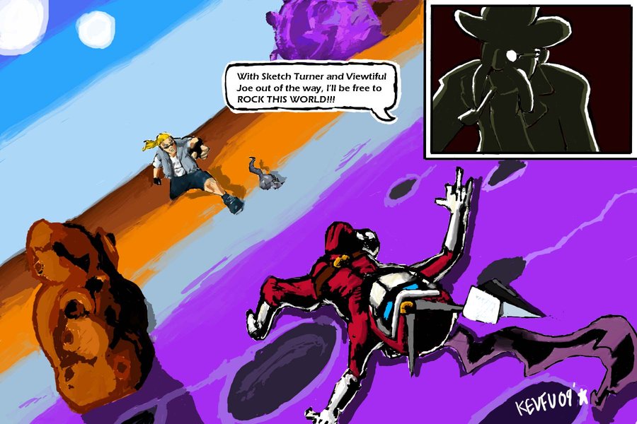900x600 Sketch Turner Vs Viewtiful Joe By Kevfu - Sketch Turner