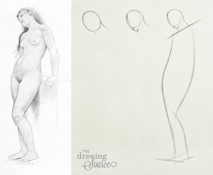 732x603 Drawing Figures 5 Ways To Start A Figure Drawing - Sketch Tutorial Beginner