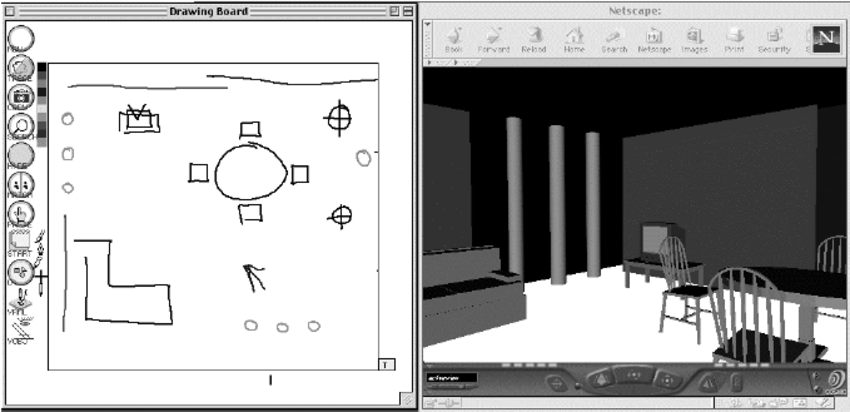 850x412 Furniture Layout Sketch (Tv, Couch, Dining Table Set, Columns, And - Sketch Tv