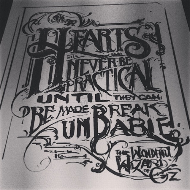 640x640 Quick Sketch For A Typography Piece - Sketch Typography