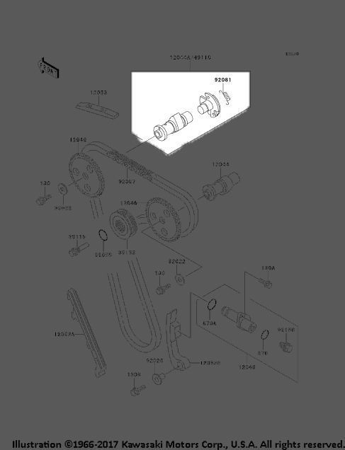 487x636 Kawasaki Mojave 250 Exhaust Cam Shaft Camshaft 1996 2004 Ebay - Sketch U Cam