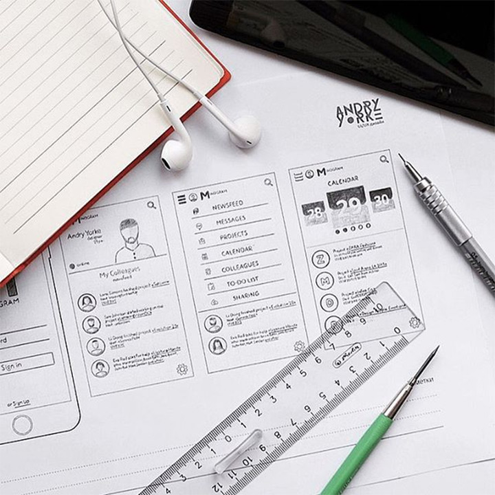 720x720 Uiux Design Sketches And Wireframes From Instagram - Sketch Ui Ux
