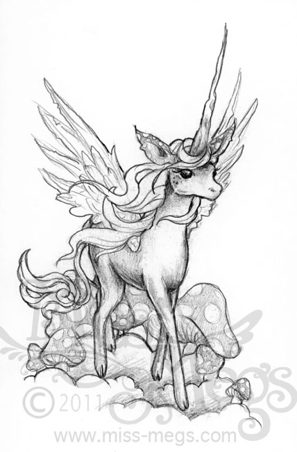 428x650 Unicorn - Sketch Unicorn