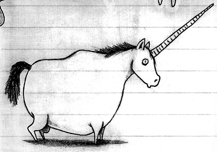 864x605 Unicorn - Sketch Unicorn