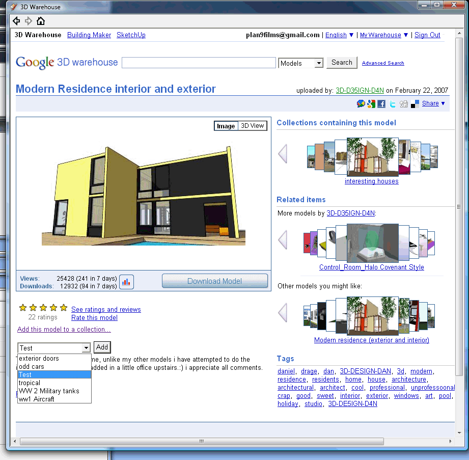 921x903 Google Sketchup Using Collections With 3d Warehouse - Sketch Up Warehouse
