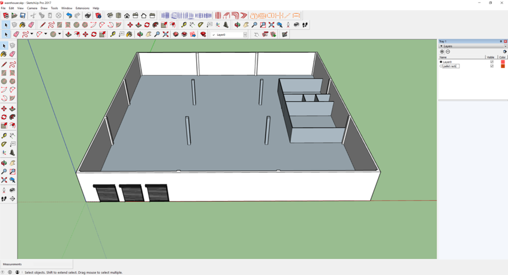 1007x546 How To Draw A Warehouse Layout Warehouseblueprint - Sketch Up Warehouse
