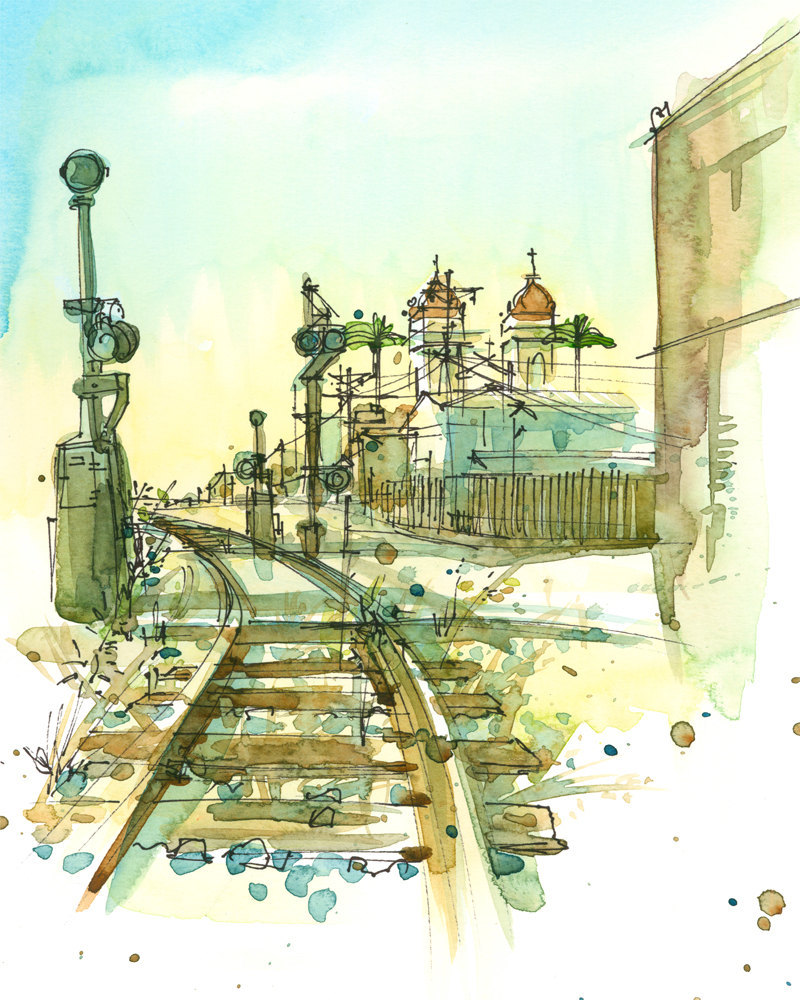 800x1000 Urban Architectural Sketch Arch - Sketch Urban