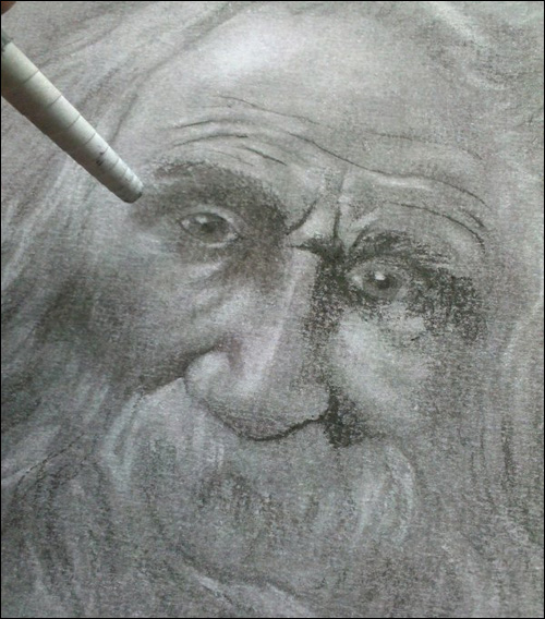 500x568 How To Draw A Charcoal Portrait From Start To Finish The Easy Way - Sketch Using Charcoal Pencil
