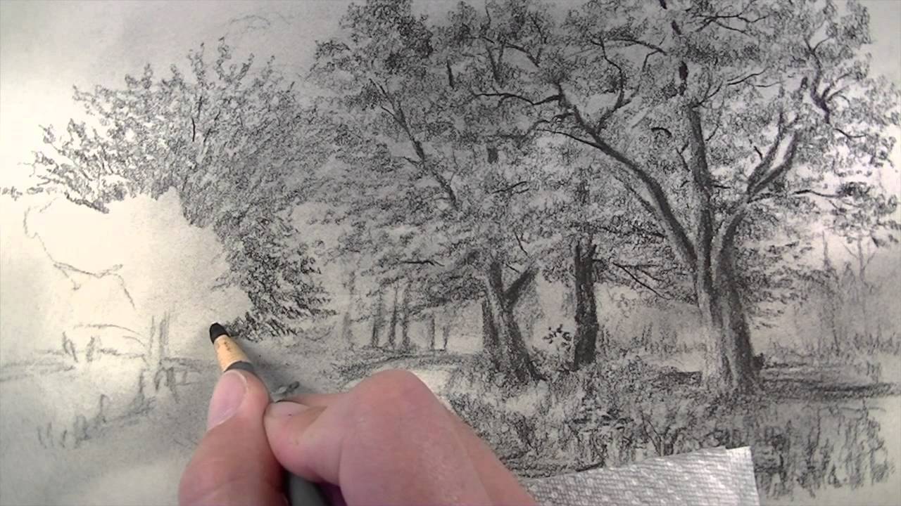 1280x720 How To Draw With Charcoal Pencils - Sketch Using Charcoal Pencil