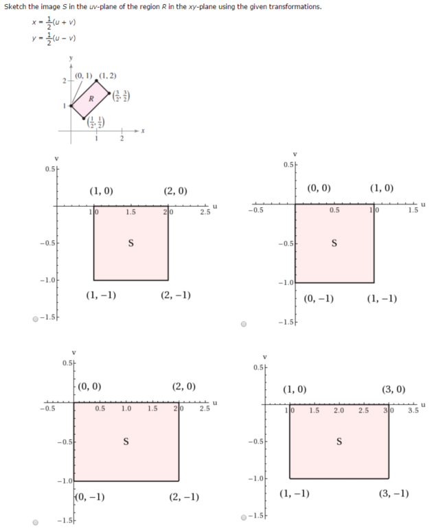 651x772 Solved Sketch The Image S In The Uv Plane Of The Region R - Sketch Uv
