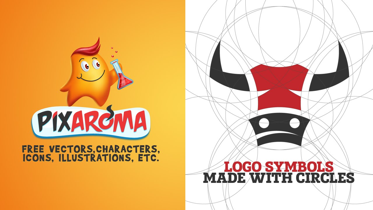 1280x720 How To Make Logo Symbols From Circles - Sketch Vector