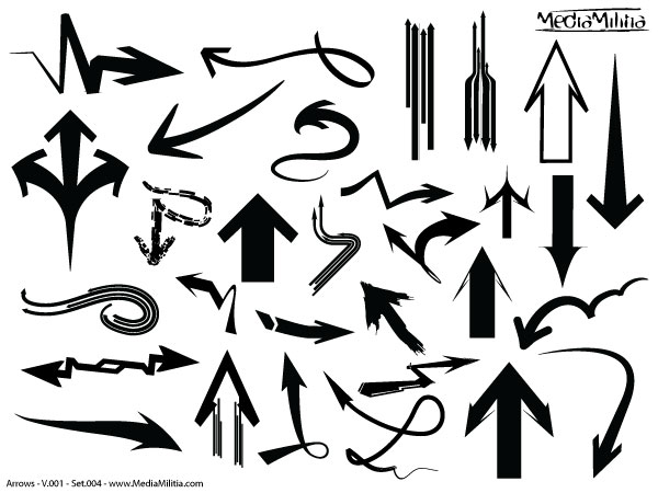 600x450 Free Graphics Vector Arrow Symbols And Shapes - Sketch Vector Free