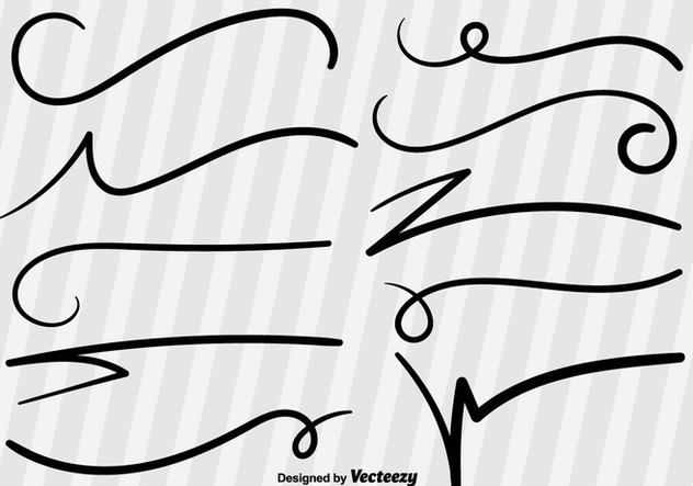 632x443 Swish Sketch Vector Lines Free Vector Download 355709 Cannypic - Sketch Vector Free
