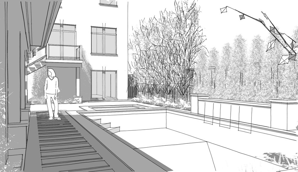 1000x577 Pool Planning Amp Design - Sketch View