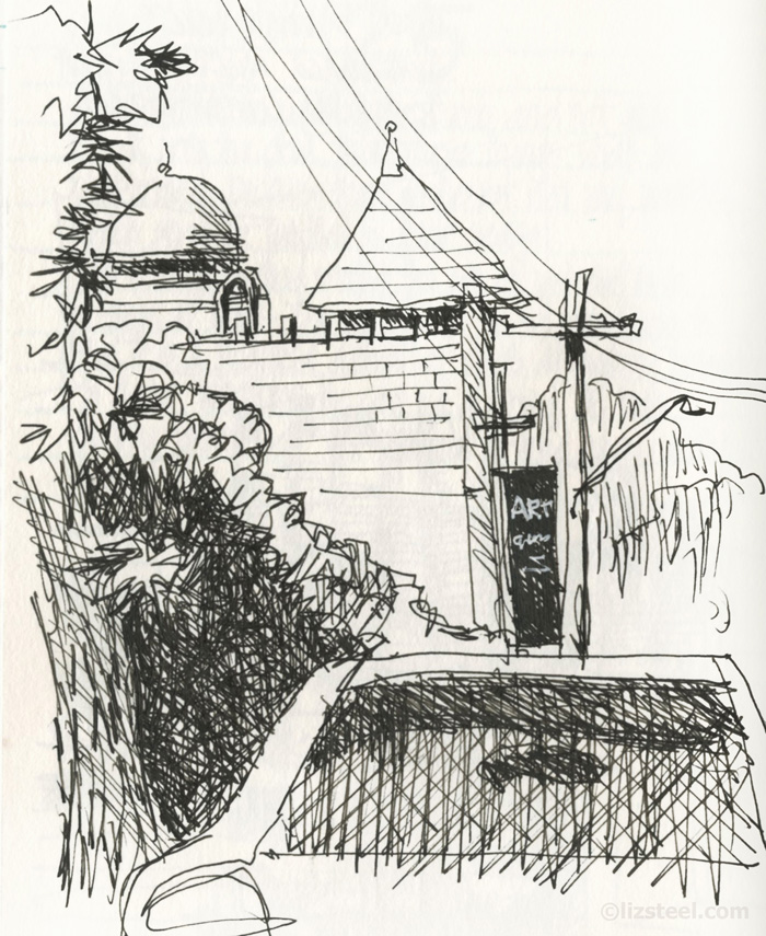 700x855 Sketch Idea The View When You Park Your Car - Sketch View