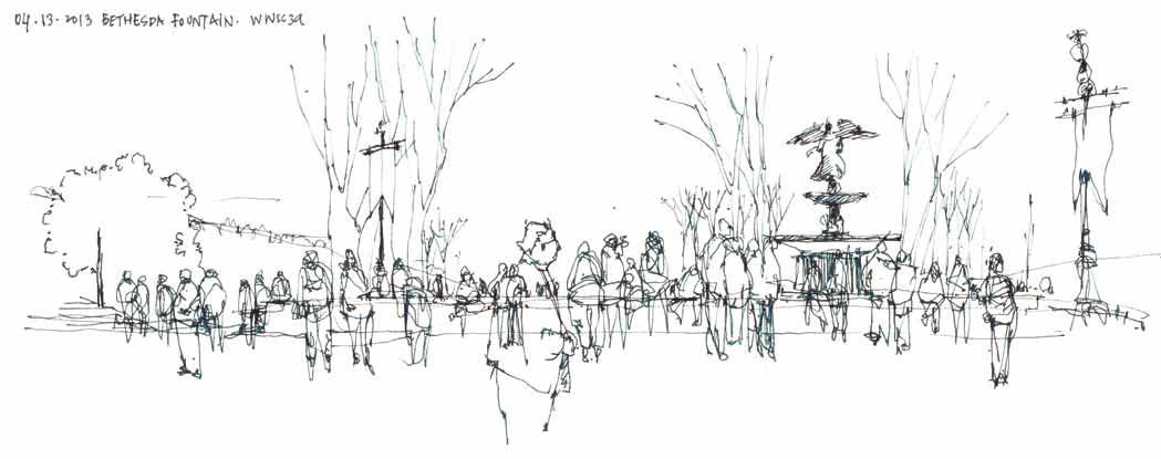 1049x415 The Urban Sketching Handbook People And Motion Tips And - Sketch View