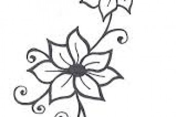 343x228 Drawings Of Flowers And Vines - Sketch Vines