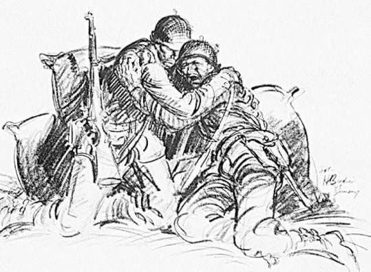 539x396 Howard Brodie Sketched Combat, Court Dramas - Sketch War