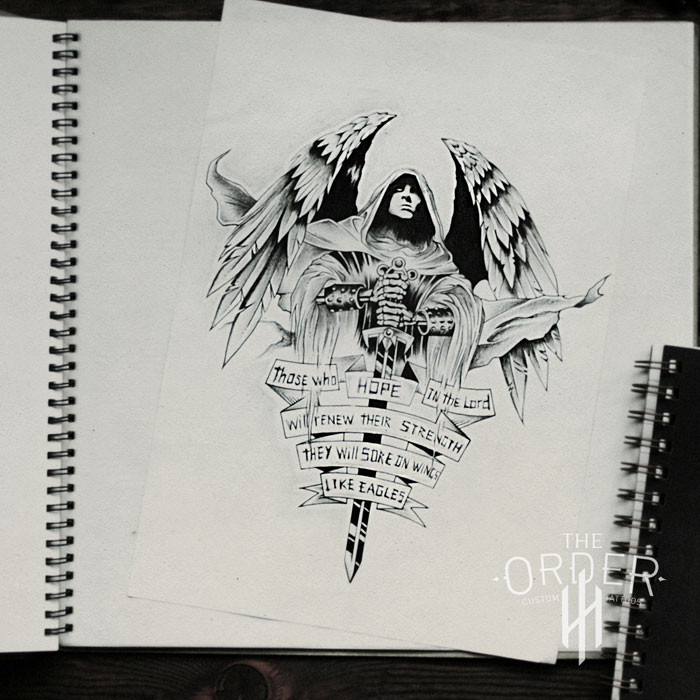 700x700 Isaiah War Angel Sketch - Sketch War