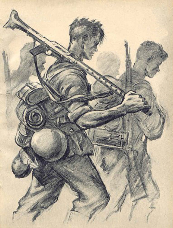 573x756 Neues Europa German War Art - Sketch War