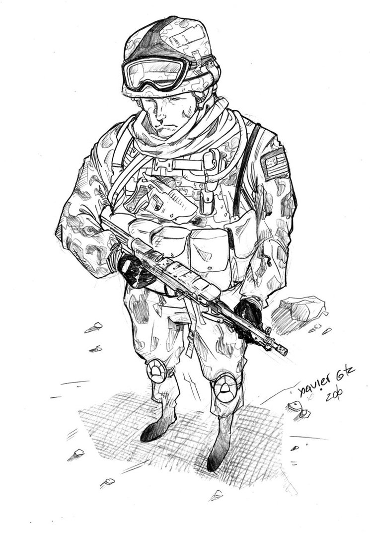 745x1073 War Gear Sketch By Exeivier - Sketch War