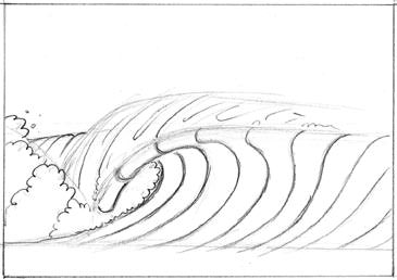 365x258 Wilbur Draw A Cartoon Wave - Sketch Waves