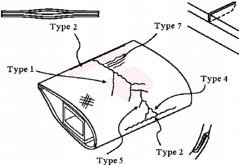 490x338 A Sketch Illustrating Some Of The Common Damage Types Found On A - Sketch Wind