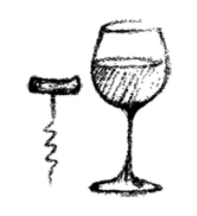 640x700 Simple Sketch - Sketch Wine