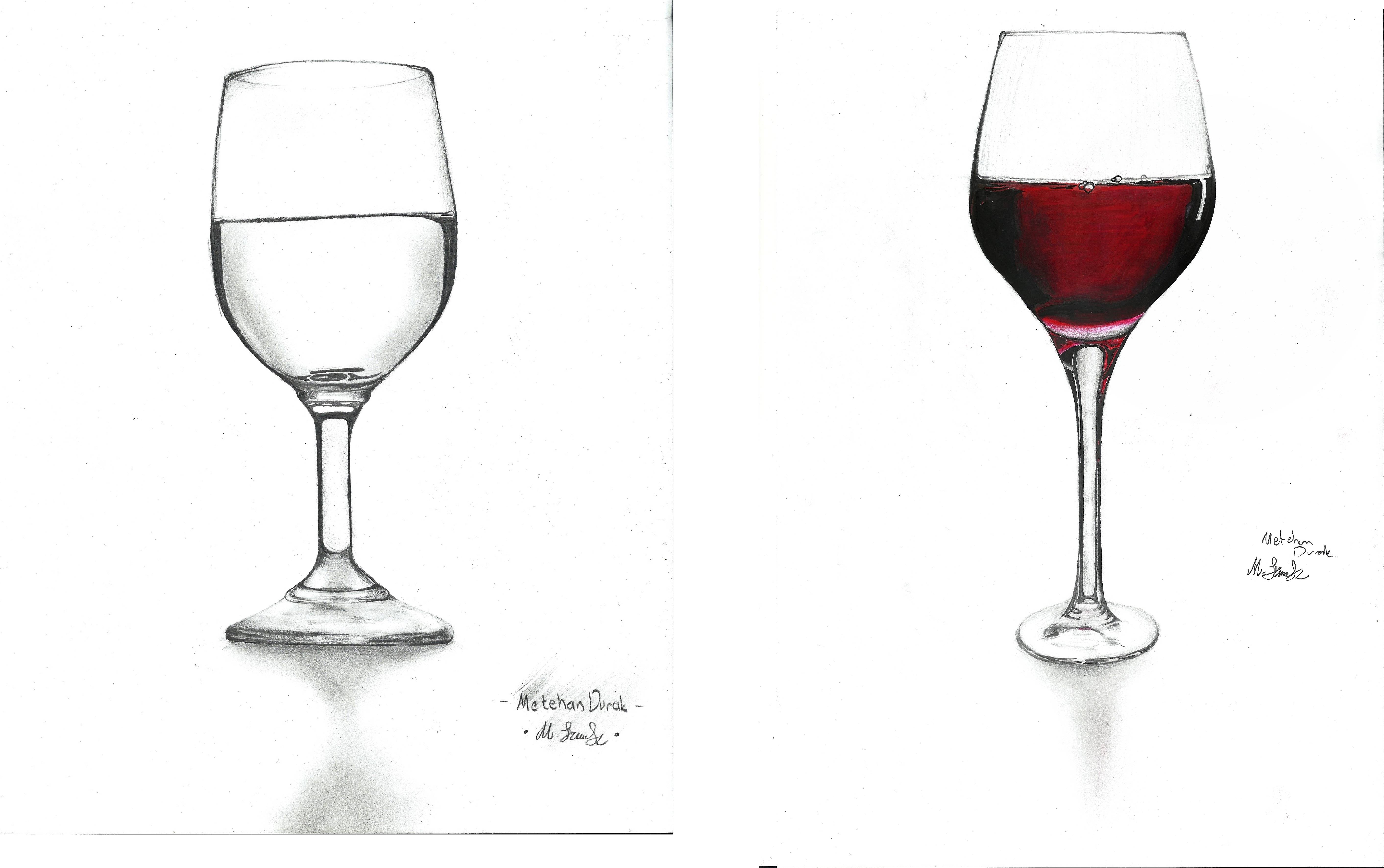 5650x3546 New Sketch 2 Realistic Wine Glass Drawing Steemit - Sketch Wine