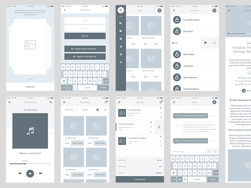 800x600 Field Wireframe Sample Sketch Freebie - Sketch Wireframe